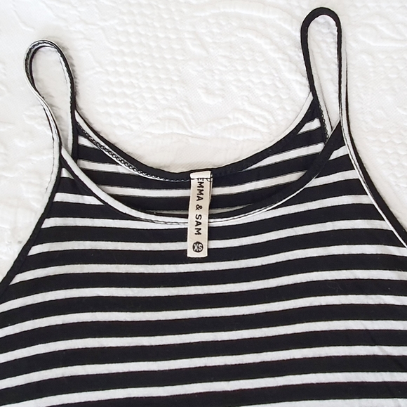 Emma & Sam Striped Tank Top 100% Rayon - Picture 3 of 6